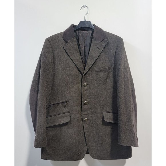 CORNELIANI Wool and Cashmere Houndstooth Blazer - Picture 3 of 6